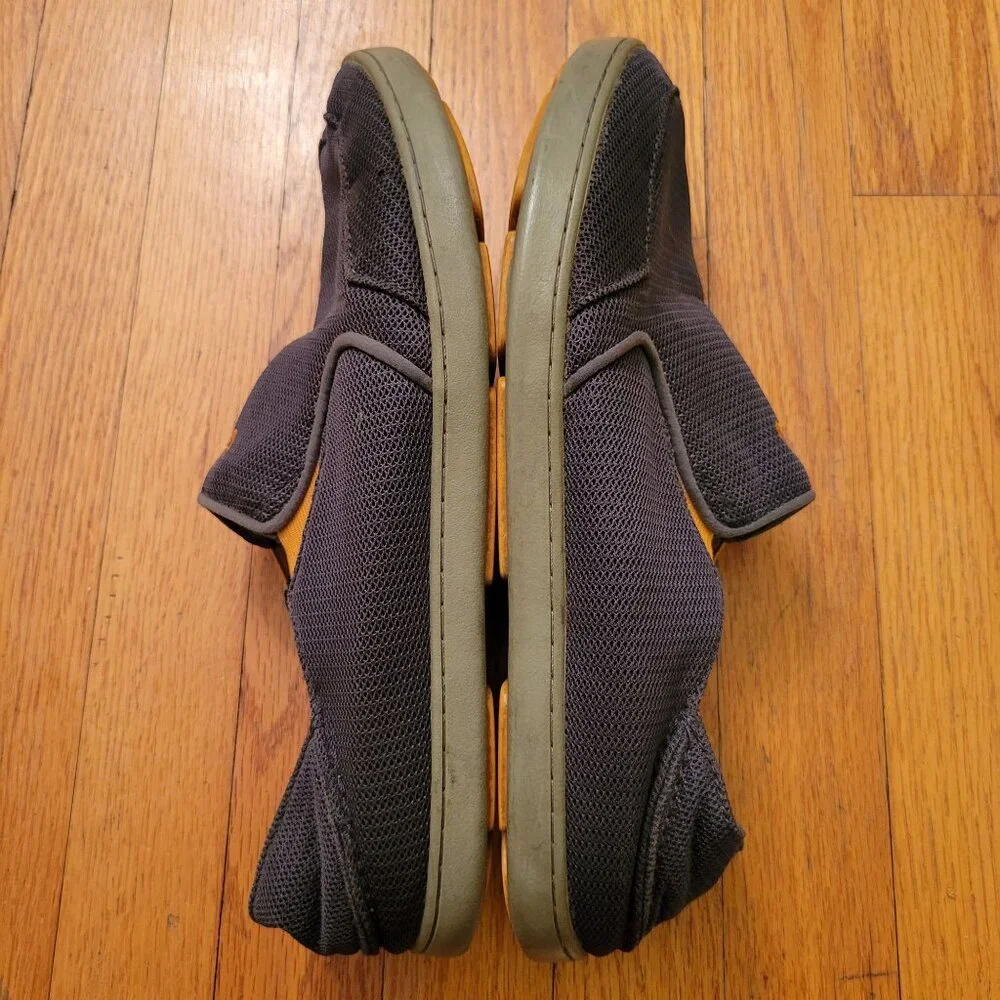 Olukai‎ NOHEA Mesh Slip On Shoes 11 Gray Loafers Convertible